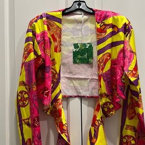 Tie Front Crop Top Floral